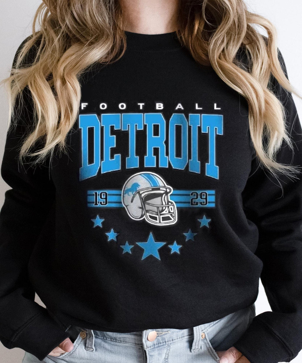 Detroit Football Shirt, Detroit Football Sweatshirt, Vintage Style Det
