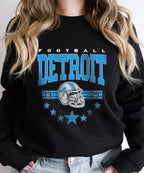 Detroit Football Shirt, Detroit Football Sweatshirt, Vintage Style Det