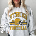 Pittsburgh Shirt Retro Style 90s Vintage Unisex Crewneck, Pittsburgh Football Sweatshirt, Graphic Te