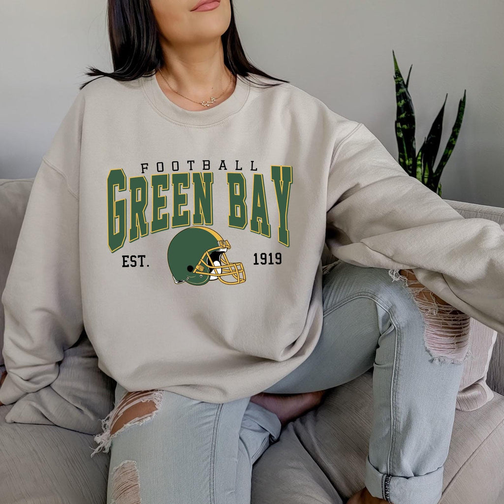 Green Bay Football Vintage Style Sweatshirt, Green Bay Shirt Retro Sty