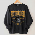 Pittsburgh Football Sweatshirt, Pittsburgh Shirt Retro Style 90s Vintage Unisex Crewneck, Graphic Te
