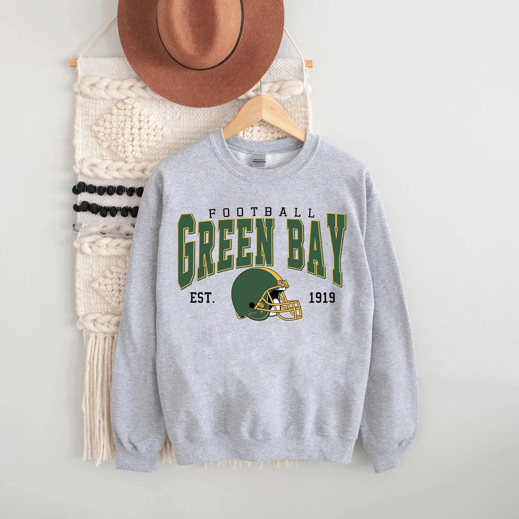 Green Bay Football Vintage Style Sweatshirt, Green Bay Shirt Retro Sty