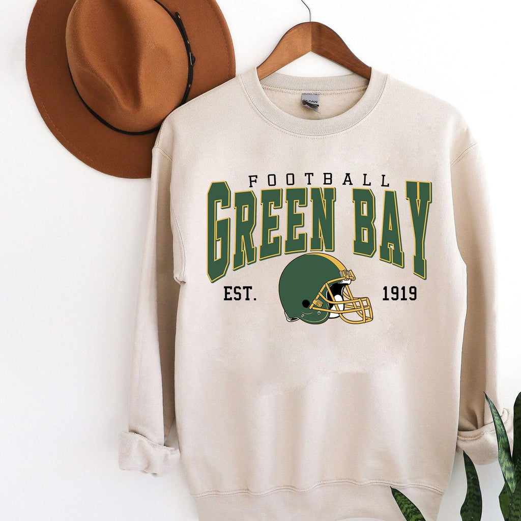 Green Bay Football Vintage Style Sweatshirt, Green Bay Shirt Retro Sty