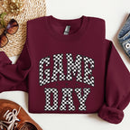 Game Day, Checkered, Football, Sports, Big Game, Touchdown, Tailgate P