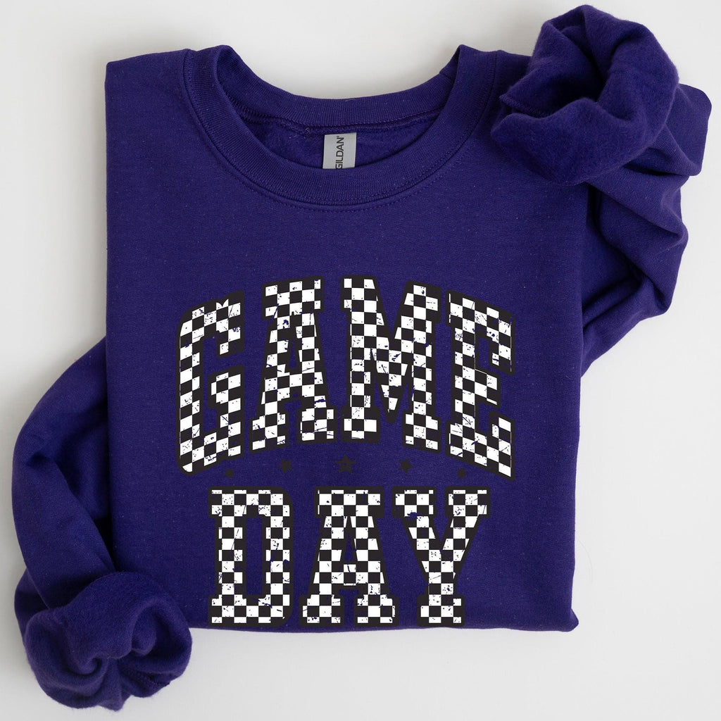 Game Day, Checkered, Football, Sports, Big Game, Touchdown, Tailgate P