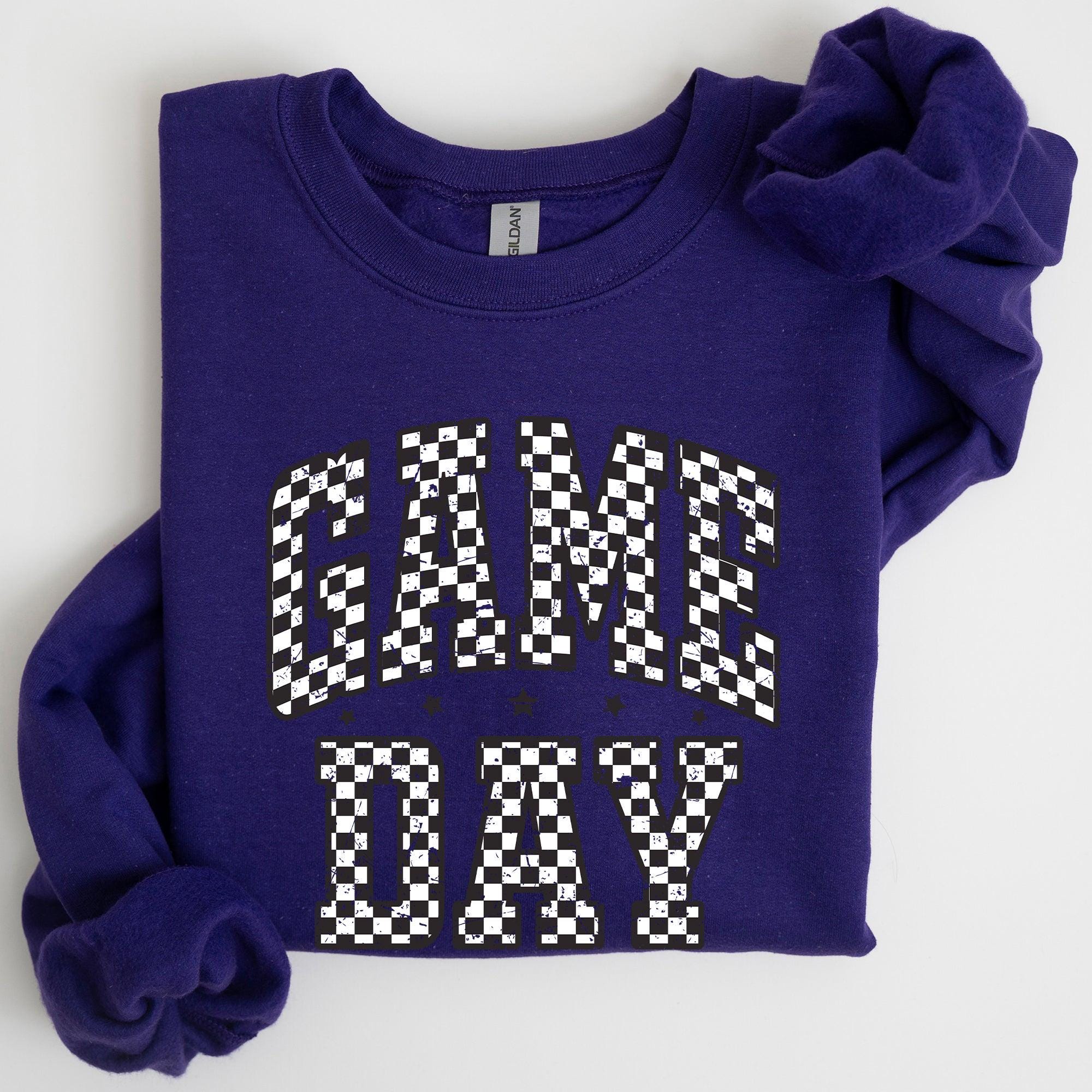 Game Day, Checkered, Football, Sports, Big Game, Touchdown, Tailgate P