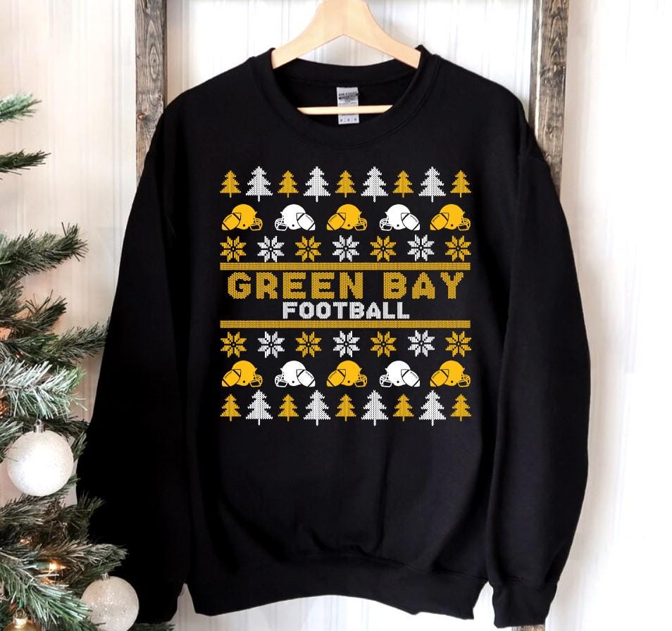 Green Bay Football Ugly Pattern Christmas Sweatshirt, Green Bay Footba