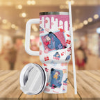 Eeyore Valentine 40oz Tumbler, Winnie The Pooh Donkey Coffee Tumbler,