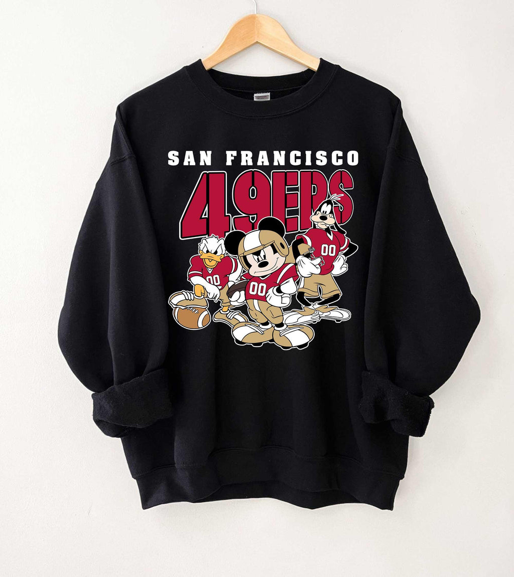 CUSTOM Football Team Inspired Mickey and Friends Sweatshirt, All Teams