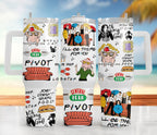 Friends 40oz Tumbler PNG: Sublimation Design (Digital Download)