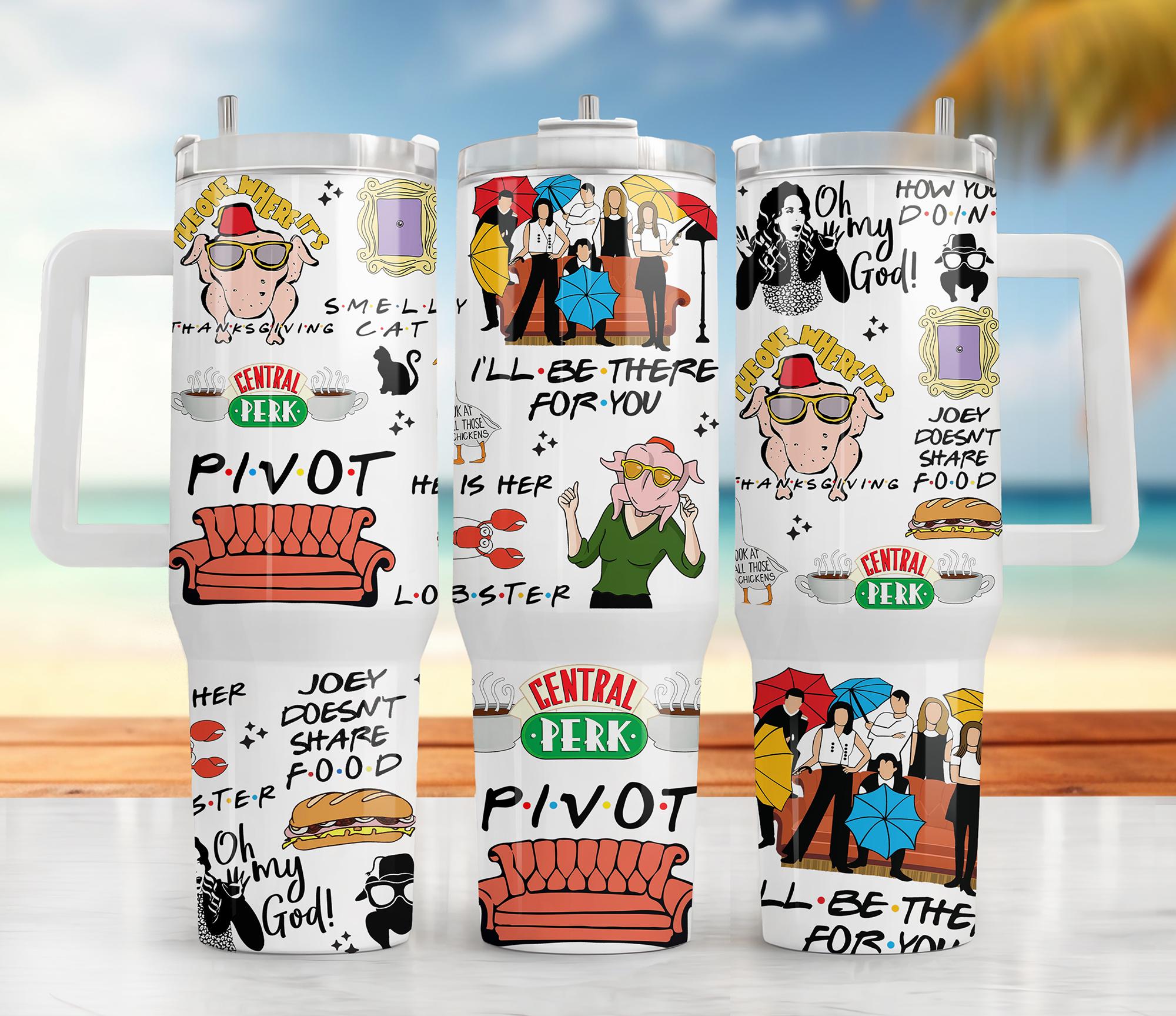 Friends 40oz Tumbler PNG: Sublimation Design (Digital Download)