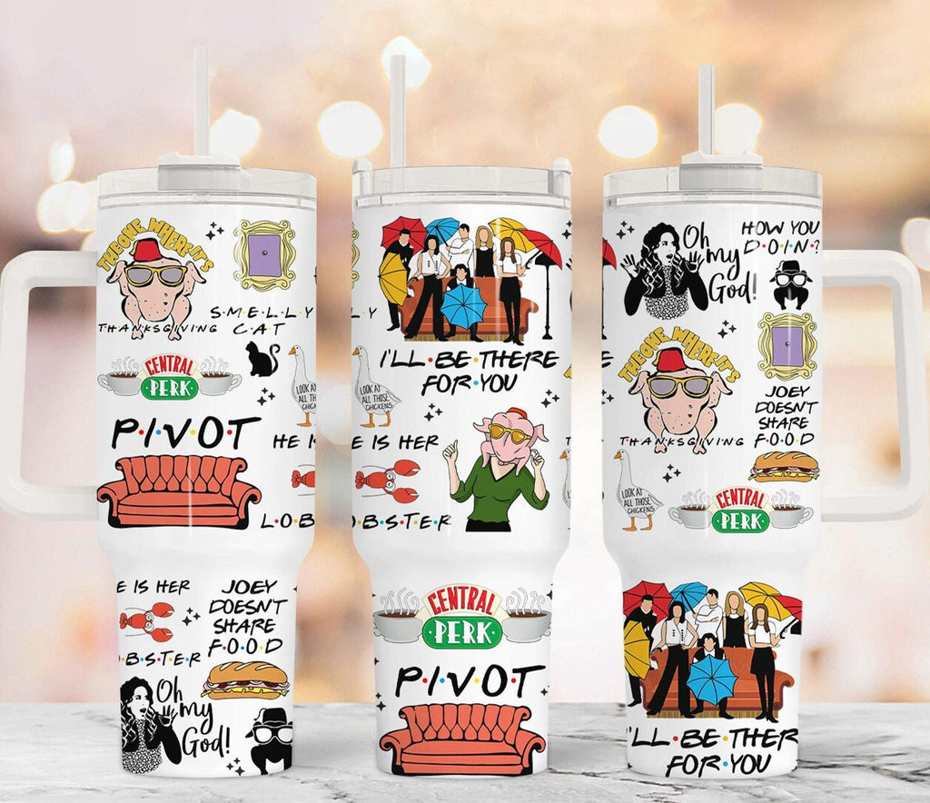 Friends 40oz Tumbler PNG: Sublimation Design (Digital Download)