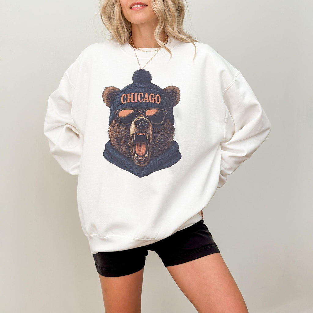 Vintage Chicago Football  Sweatshirt, Trendy Chicago Football Fan Gift