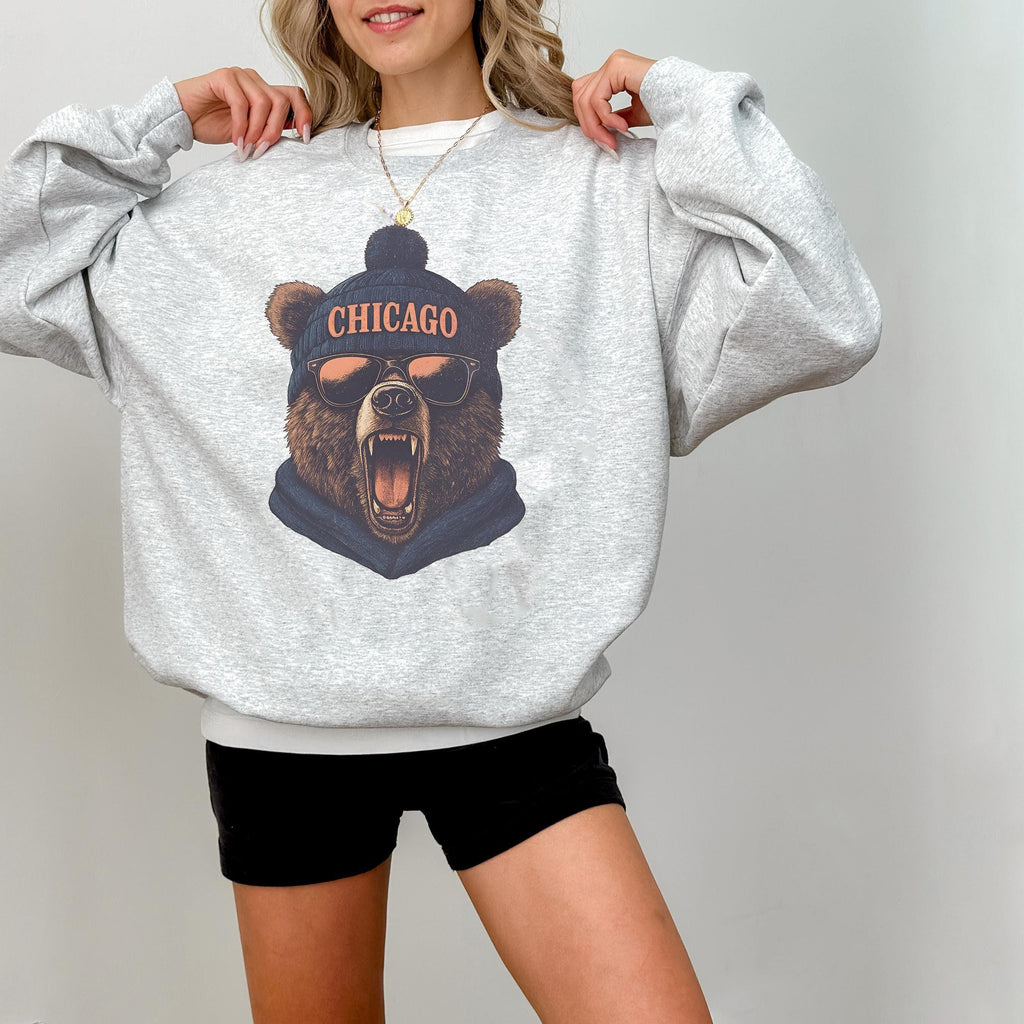 Vintage Chicago Football  Sweatshirt, Trendy Chicago Football Fan Gift