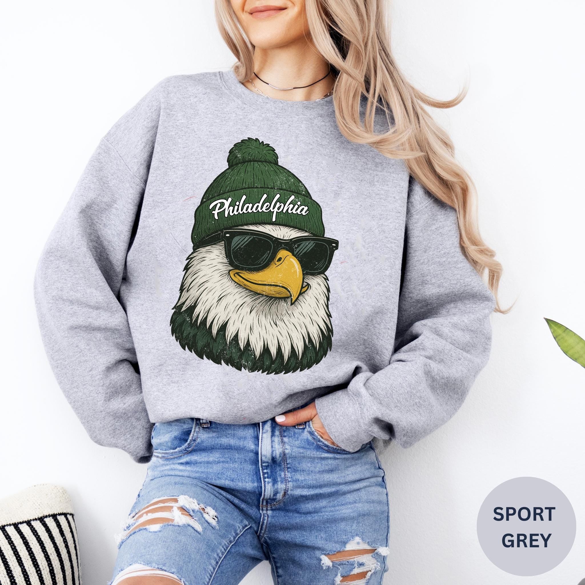 Vintage Philadelphia Football Sweatshirt, Trendy Fan Gifts, Retro Eagl