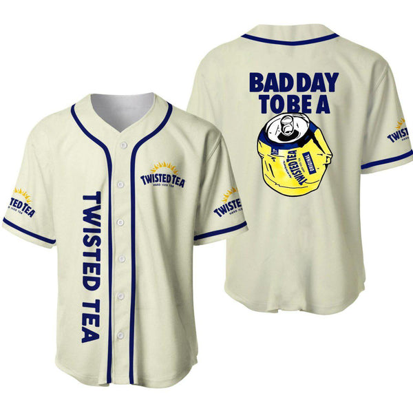 Bad Day To Be A Twisted Tea Inspired Baseball Jersey Shirt | Hard Iced Tea Limited Edition Jersey | 