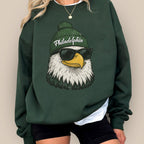 Vintage Philadelphia Football Sweatshirt, Trendy Fan Gifts, Retro Eagl