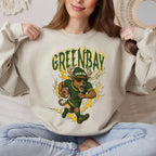 Green Bay Football Sweatshirt, Green Bay Shirt Retro Style 90s Vintage