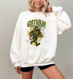 Green Bay Football Sweatshirt, Green Bay Shirt Retro Style 90s Vintage