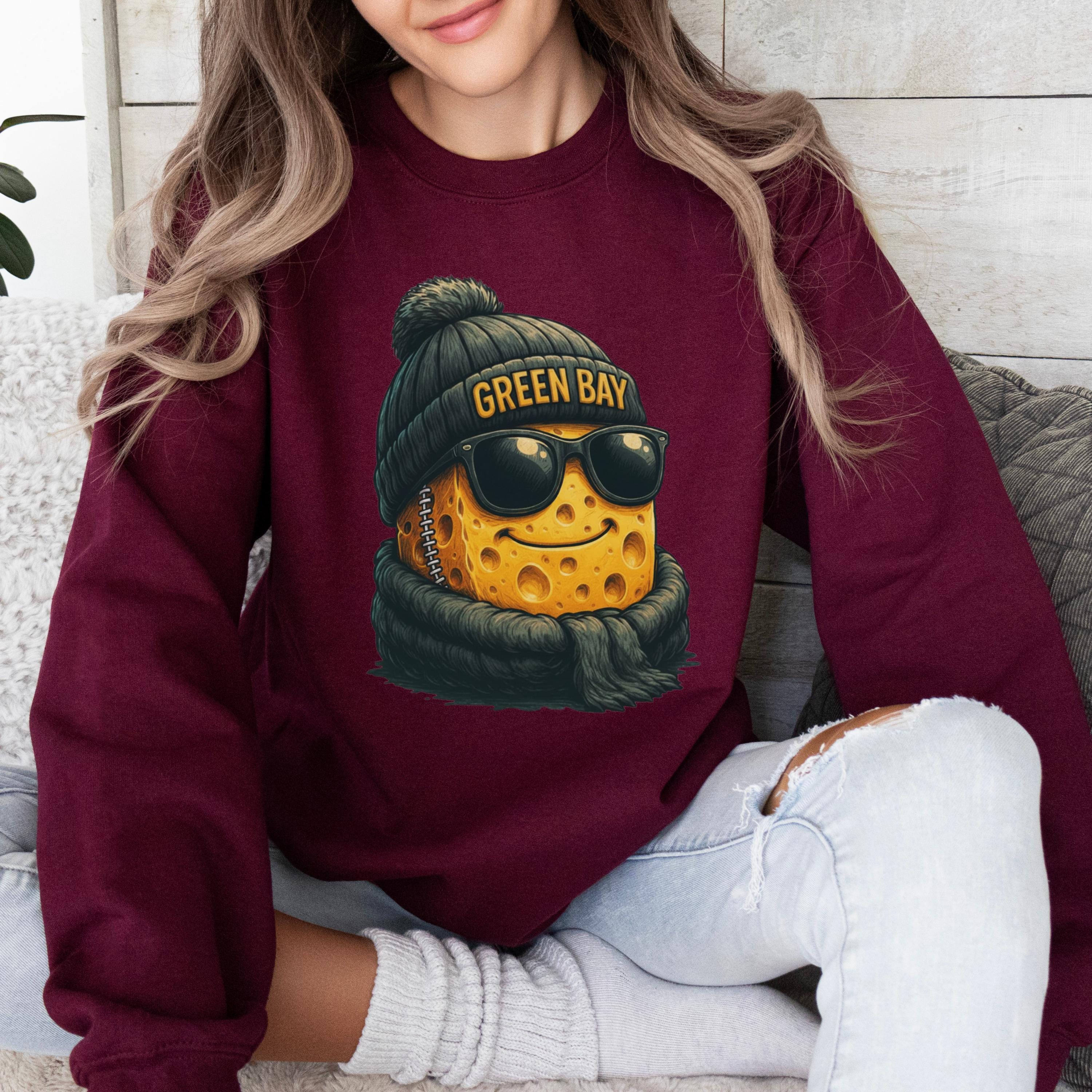 Funny Green Bay Football Sweatshirt, Retro Sports Fan Shirt, Game Day
