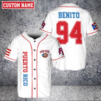 Custom Puerto Rico Baseball Jersey: Boricua Benito Bowl Style