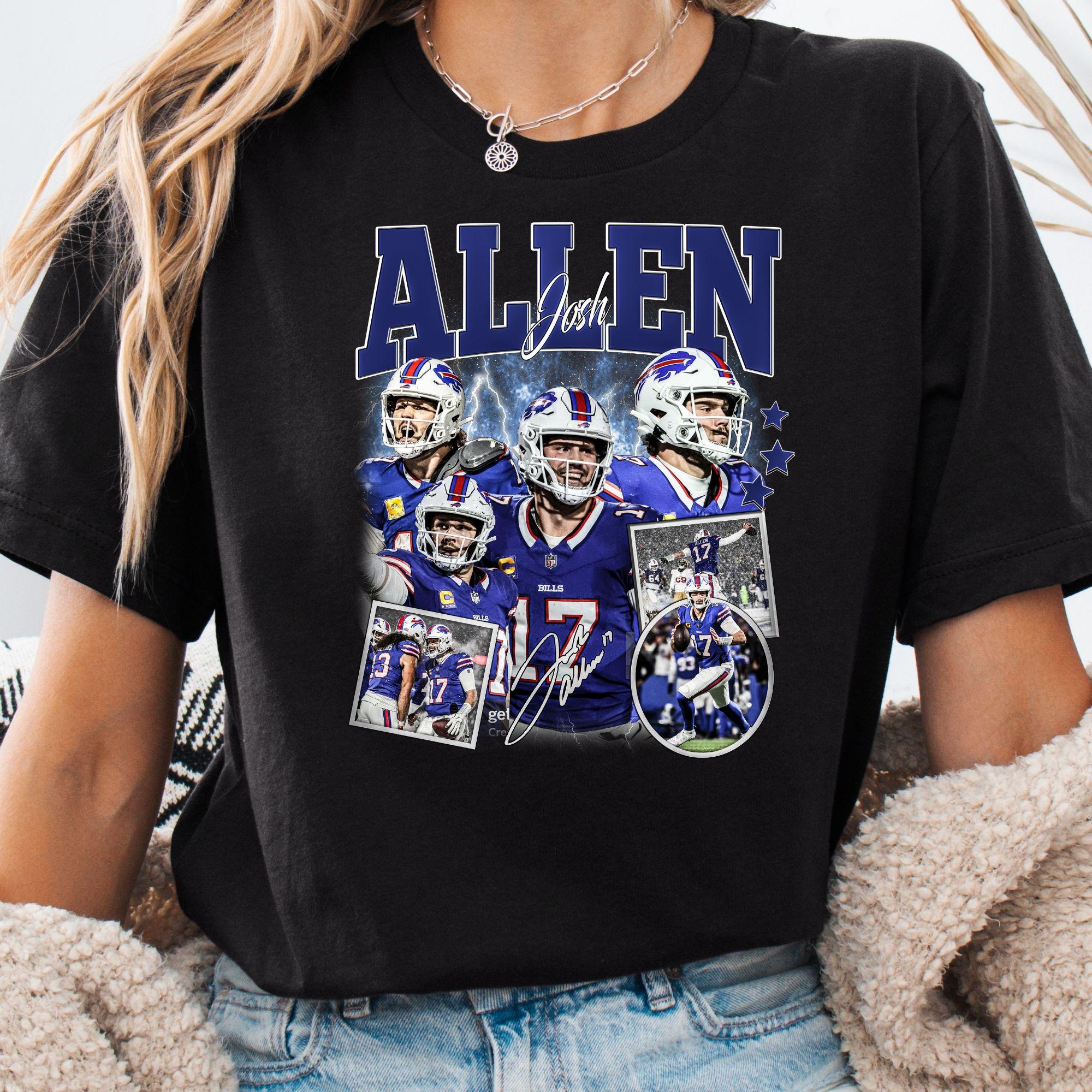 Vintage Josh Allen Sweatshirt, 90s Buffalo Football Fan Apparel