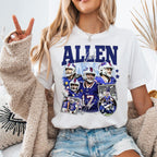 Vintage Josh Allen Sweatshirt, 90s Buffalo Football Fan Apparel