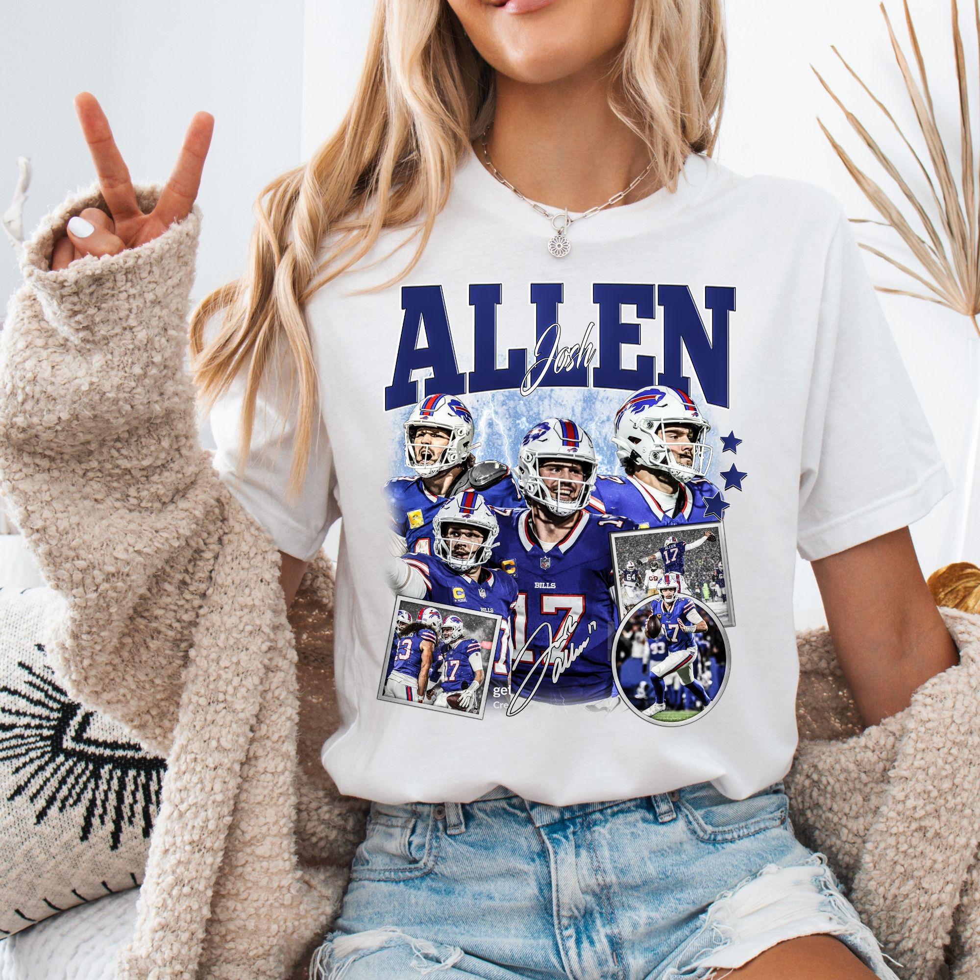 Vintage Josh Allen Sweatshirt, 90s Buffalo Football Fan Apparel